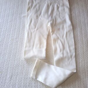 Six Stories Ribbed Leggings Small White